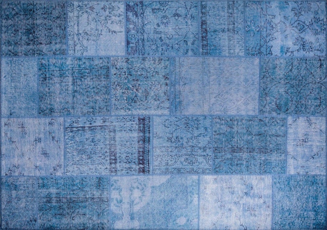 Covor JAZZ CHENILLE, 75x150 cm, forma dreptunghiulara, poliester, albastru, AL 46