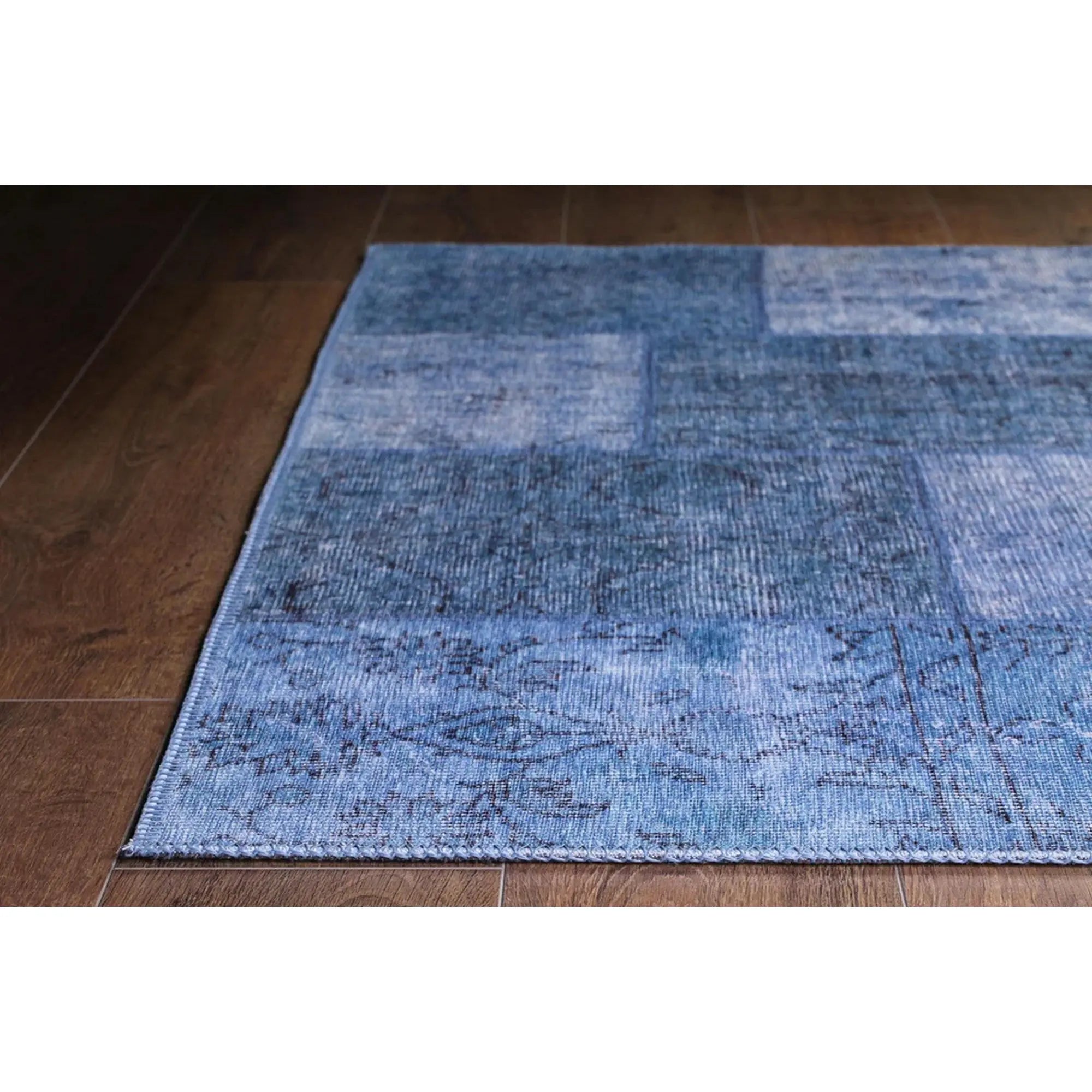 Covor JAZZ CHENILLE, 75x150 cm, forma dreptunghiulara, poliester, albastru, AL 46