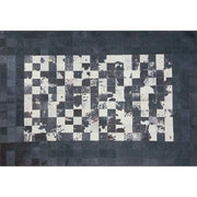Covor JAZZ CHENILLE, 75x150 cm, forma dreptunghiulara, poliester, albastru inchis/alb, AL 155