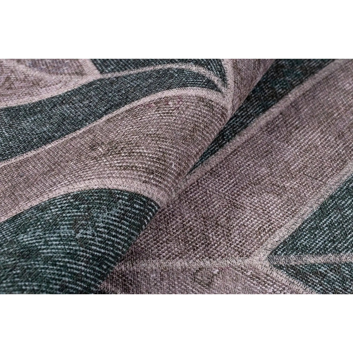 Covor JAZZ CHENILLE, 75x150 cm, forma dreptunghiulara, poliester, bej/verde, AL 49