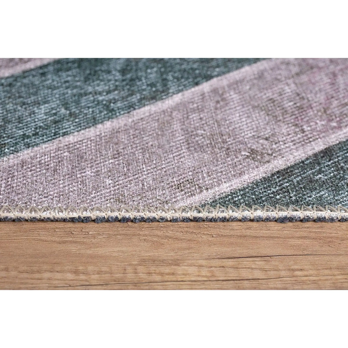 Covor JAZZ CHENILLE, 75x150 cm, forma dreptunghiulara, poliester, bej/verde, AL 49