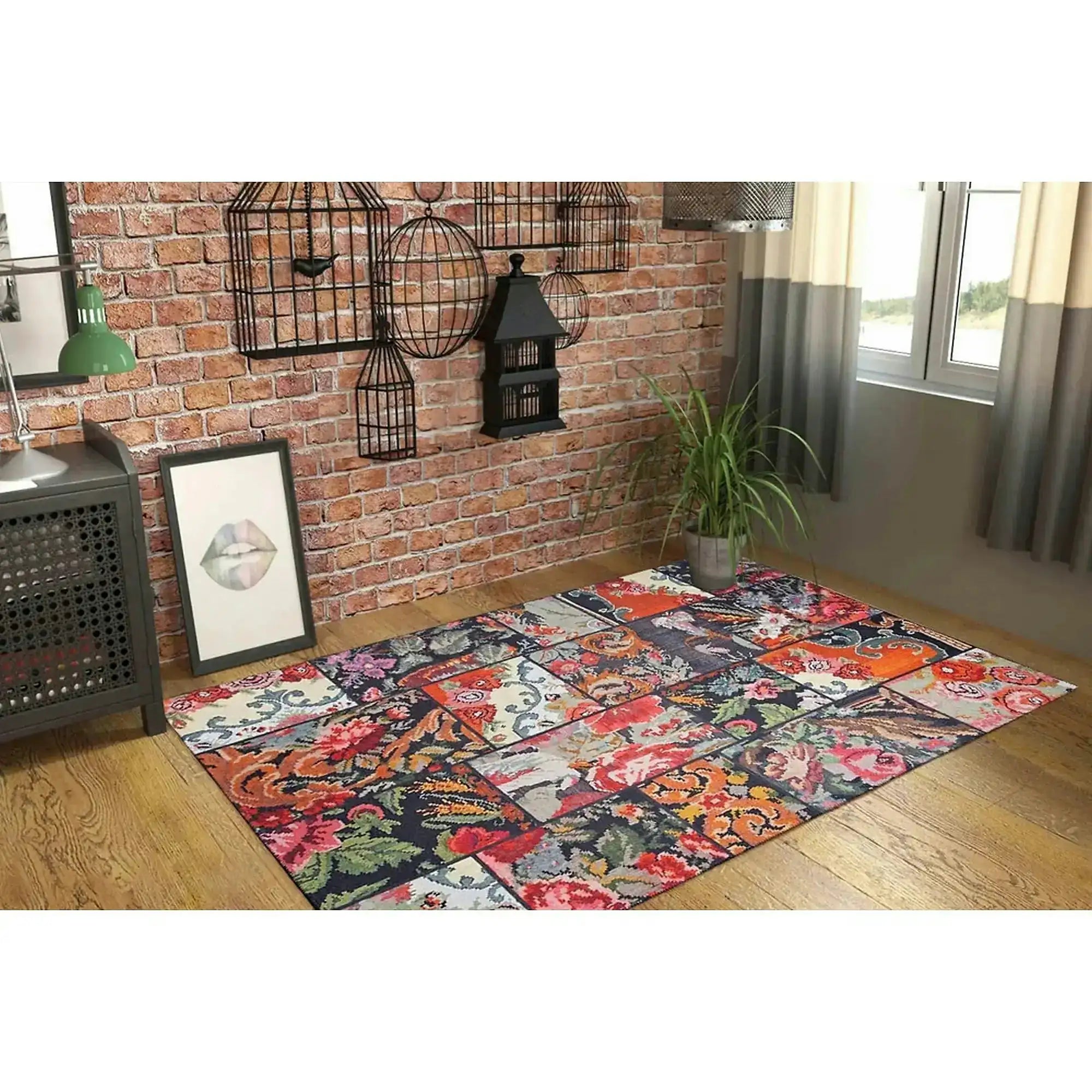 Covor JAZZ CHENILLE, 75x150 cm, forma dreptunghiulara, poliester, multicolor, AL 153