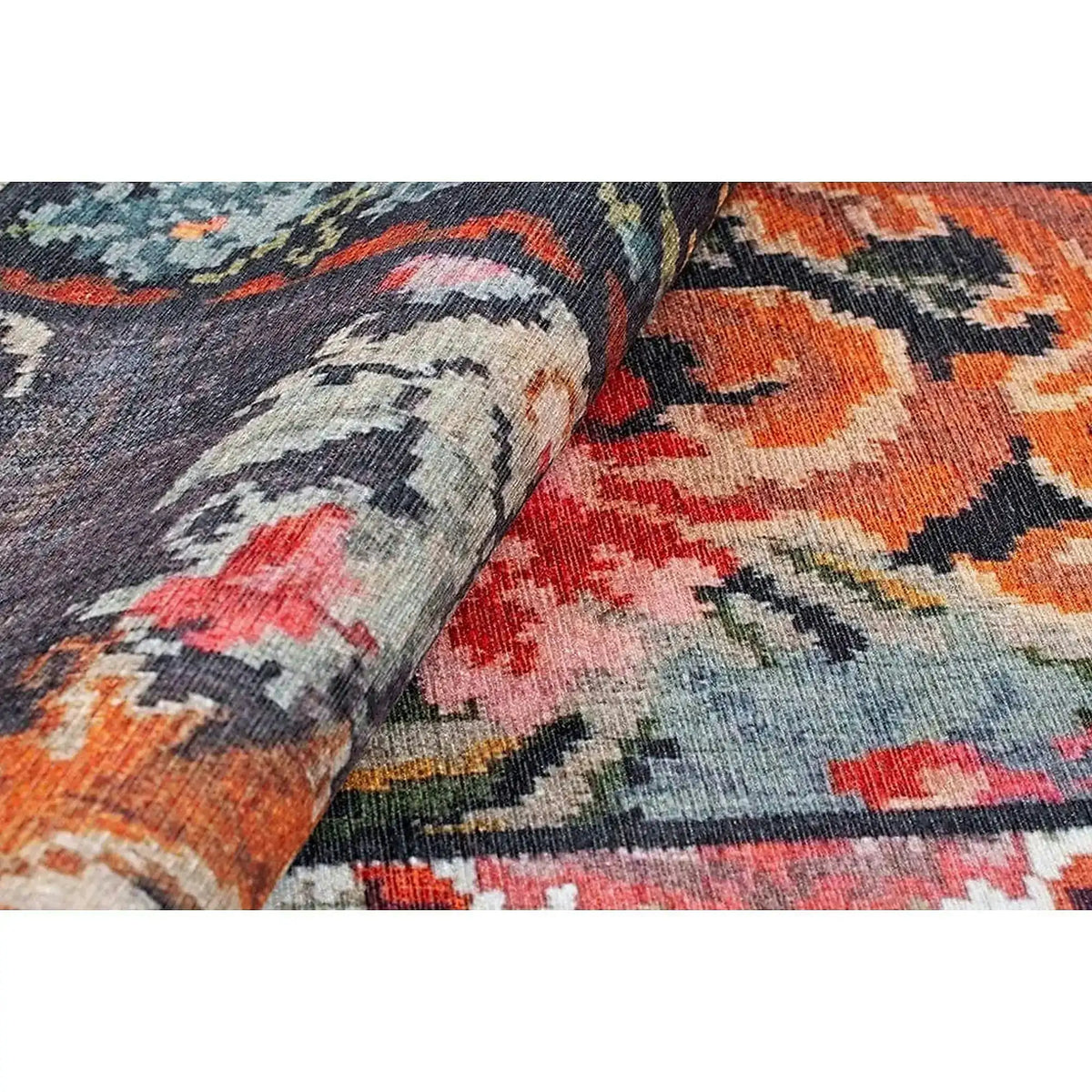 Covor JAZZ CHENILLE, 75x150 cm, forma dreptunghiulara, poliester, multicolor, AL 153