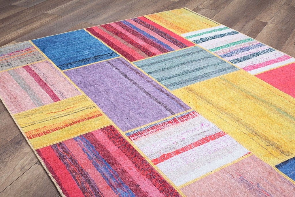Covor JAZZ CHENILLE, 75x150 cm, forma dreptunghiulara, poliester, multicolor, AL 48