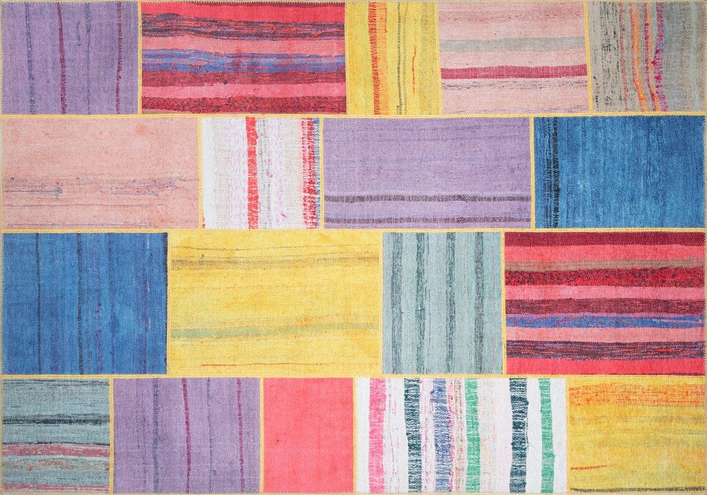 Covor JAZZ CHENILLE, 75x150 cm, forma dreptunghiulara, poliester, multicolor, AL 48