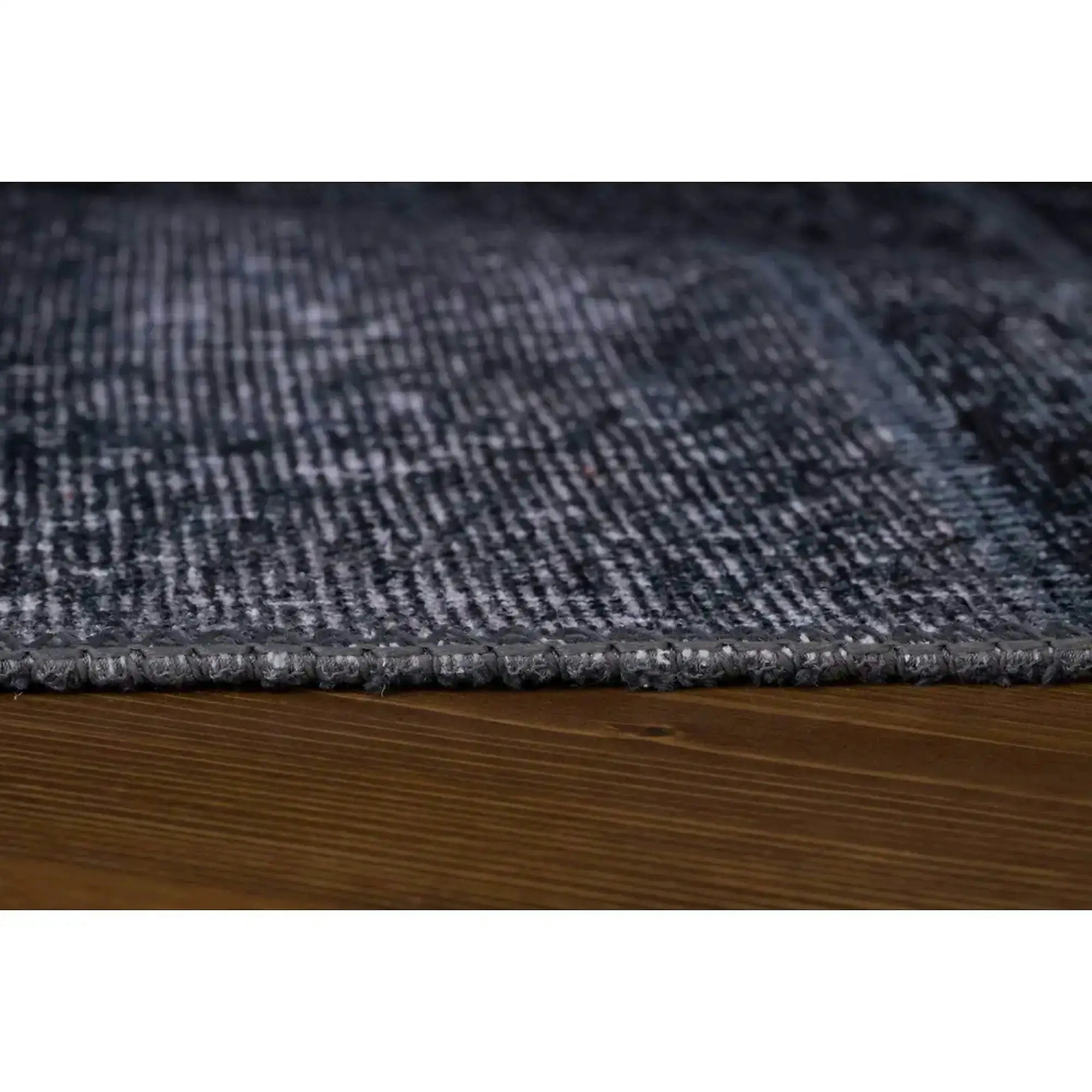 Covor JAZZ CHENILLE, 75x150 cm, forma dreptunghiulara, poliester, negru, AL 81