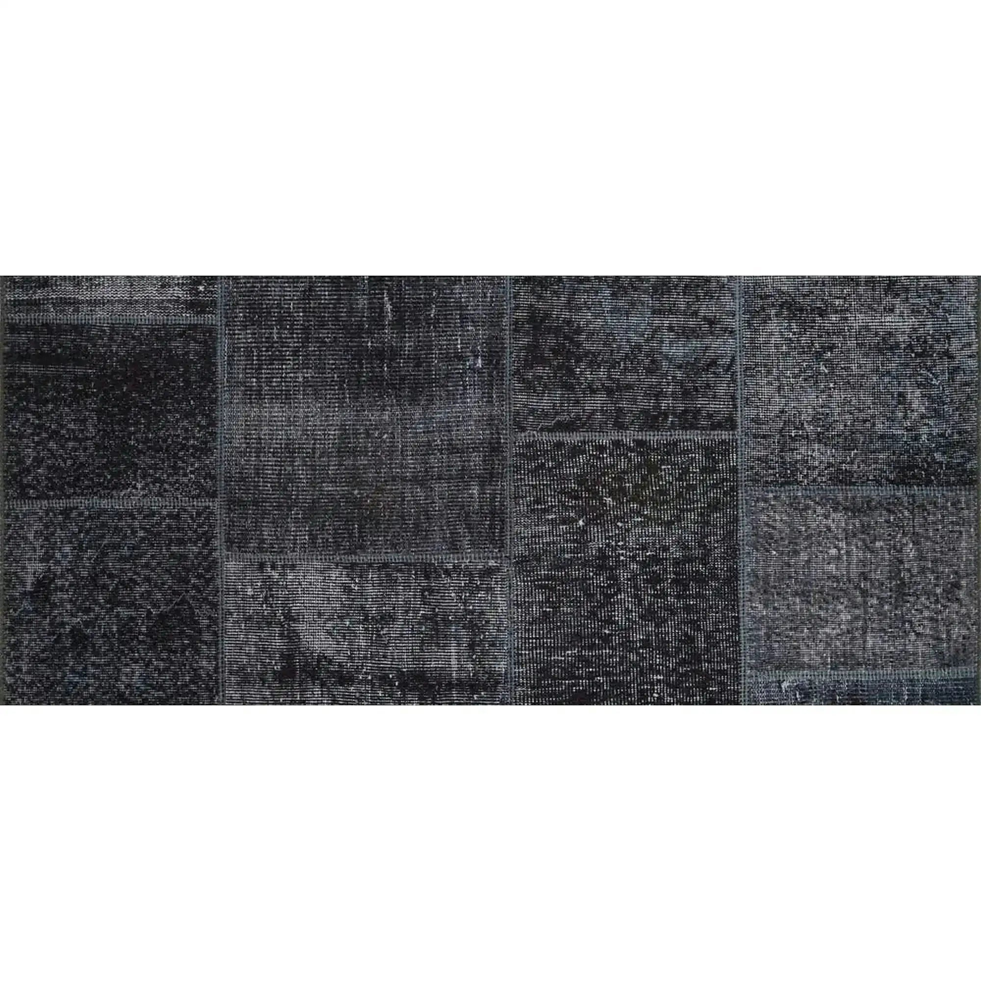 Covor JAZZ CHENILLE, 75x150 cm, forma dreptunghiulara, poliester, negru, AL 81