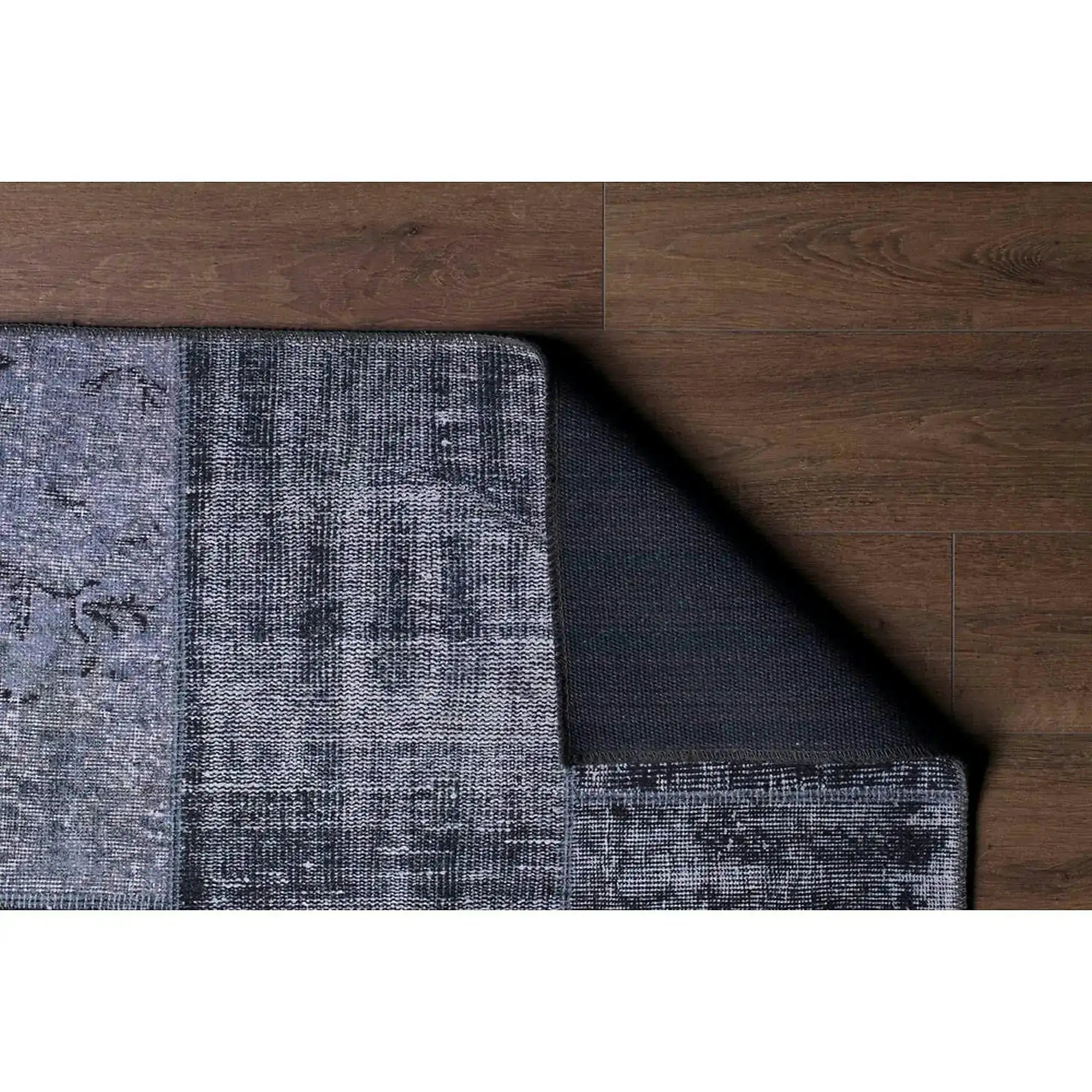 Covor JAZZ CHENILLE, 75x150 cm, forma dreptunghiulara, poliester, negru, AL 81