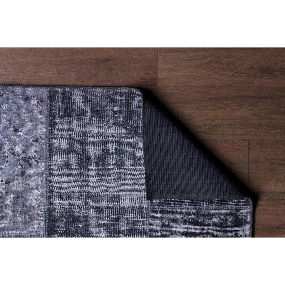 Covor JAZZ CHENILLE, 75x150 cm, forma dreptunghiulara, poliester, negru, AL 81