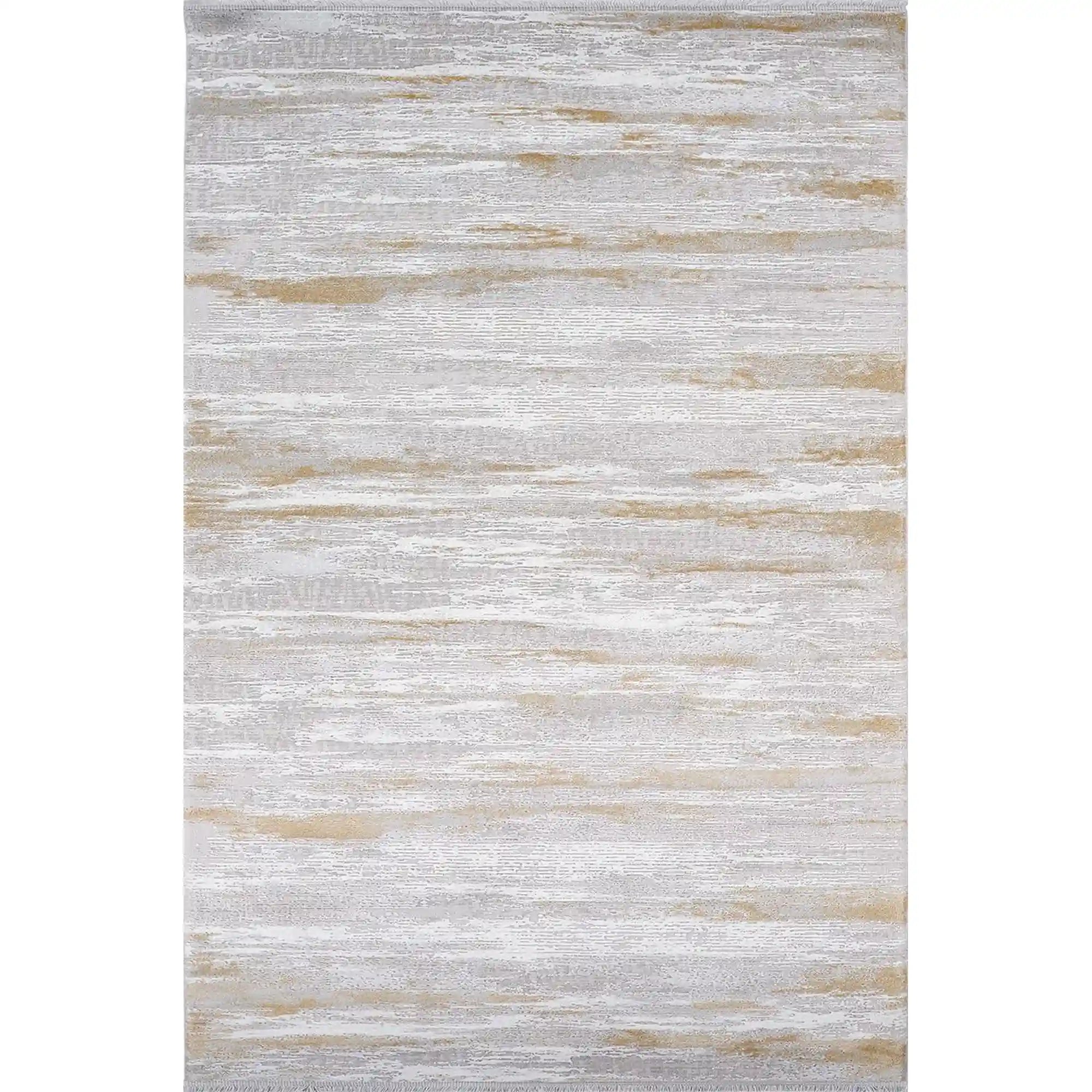 Covor KARIZMA 02828E, 160x230 cm, forma dreptunghiulara, fibre sintetice, auriu/gri