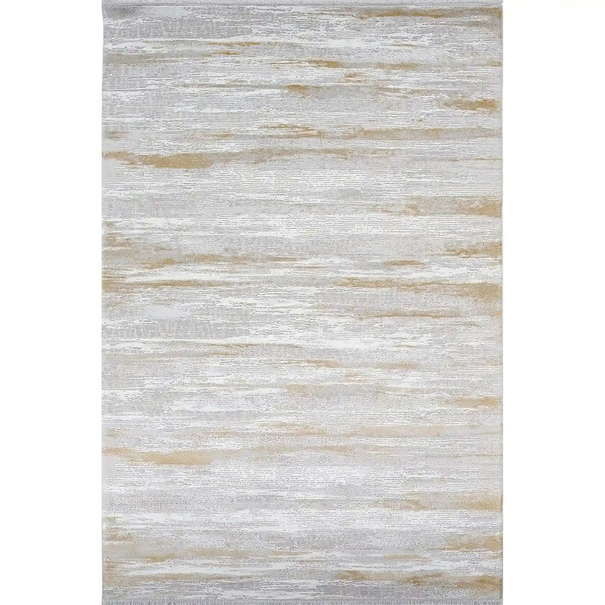 Covor KARIZMA 02828E, 80x150 cm, forma dreptunghiulara, fibre sintetice, auriu/gri