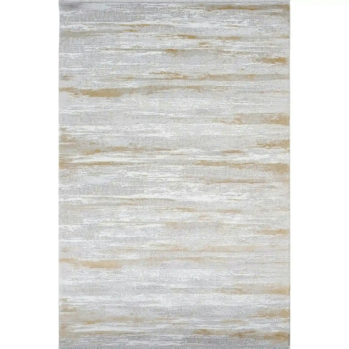 Covor KARIZMA 02828E, 80x150 cm, forma dreptunghiulara, fibre sintetice, auriu/gri