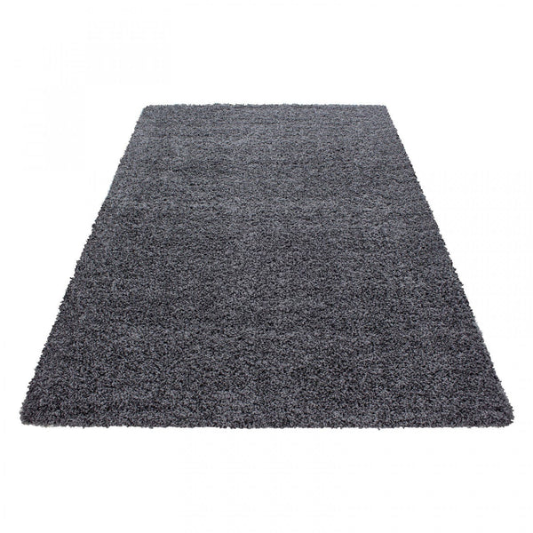 Covor LIFE, 80x250 cm, forma dreptunghiulara, polipropilena, gri inchis, 1500 - V2