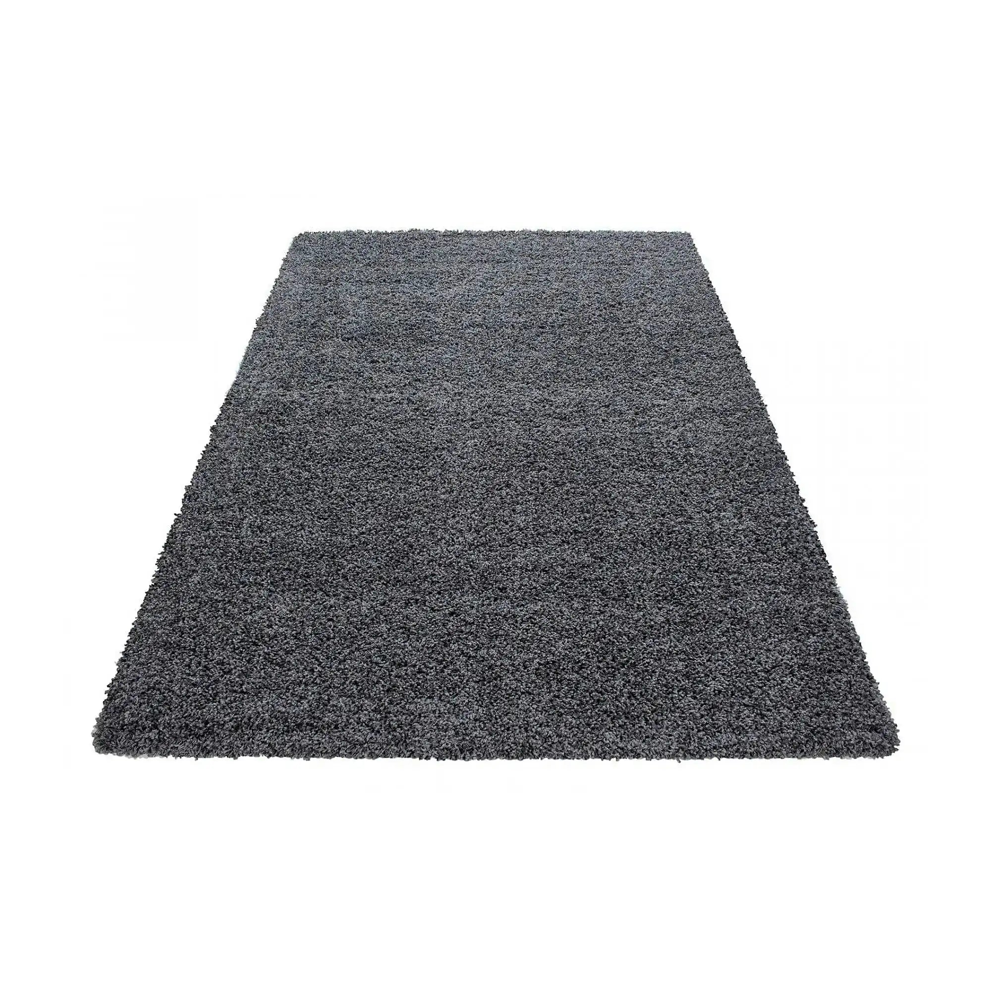 Covor LIFE, 80x250 cm, forma dreptunghiulara, polipropilena, gri inchis, 1500 - V2