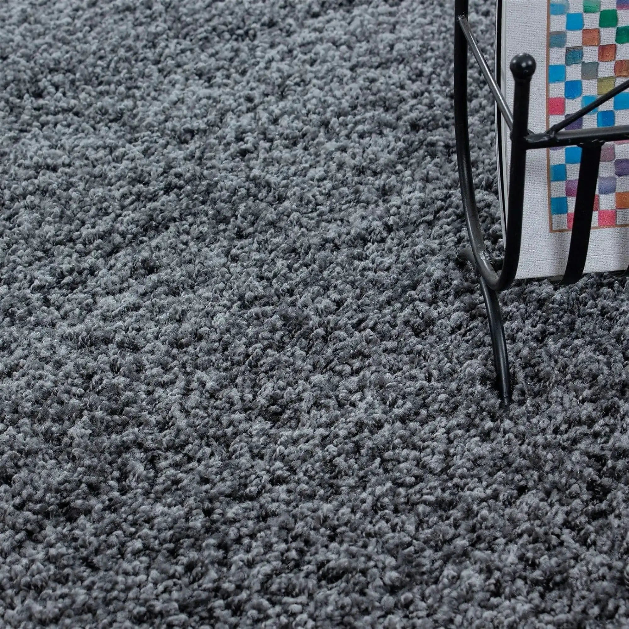 Covor LIFE, 80x250 cm, forma dreptunghiulara, polipropilena, gri inchis, 1500 - V2