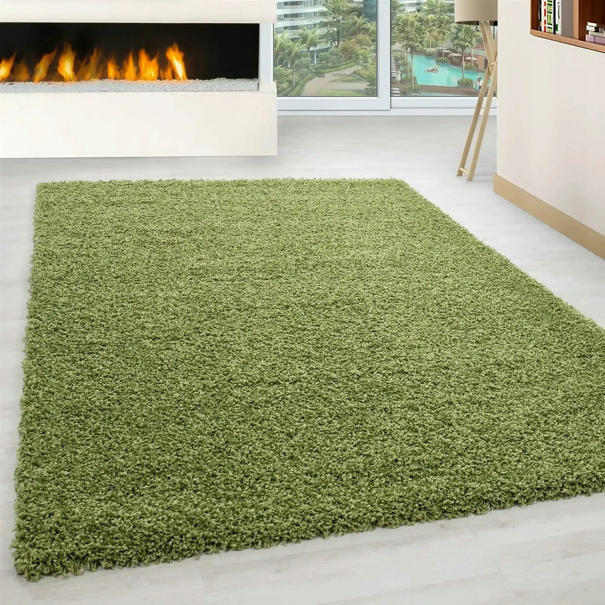 Covor LIFE, 80x250 cm, forma dreptunghiulara, polipropilena, verde, 1500 - V2