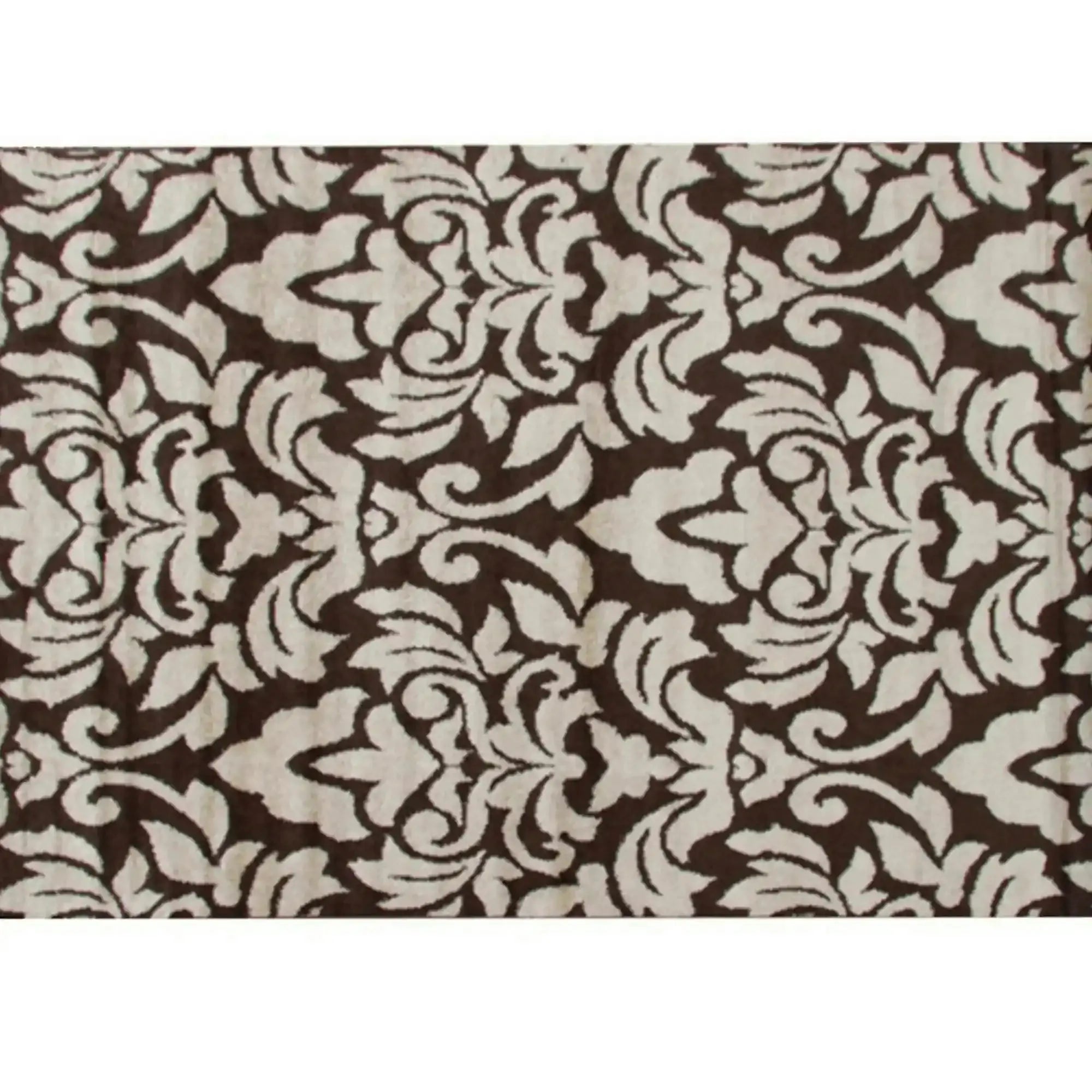 Covor LORENS, 133x190 cm, forma dreptunghiulara, polipropilena, bej/maro