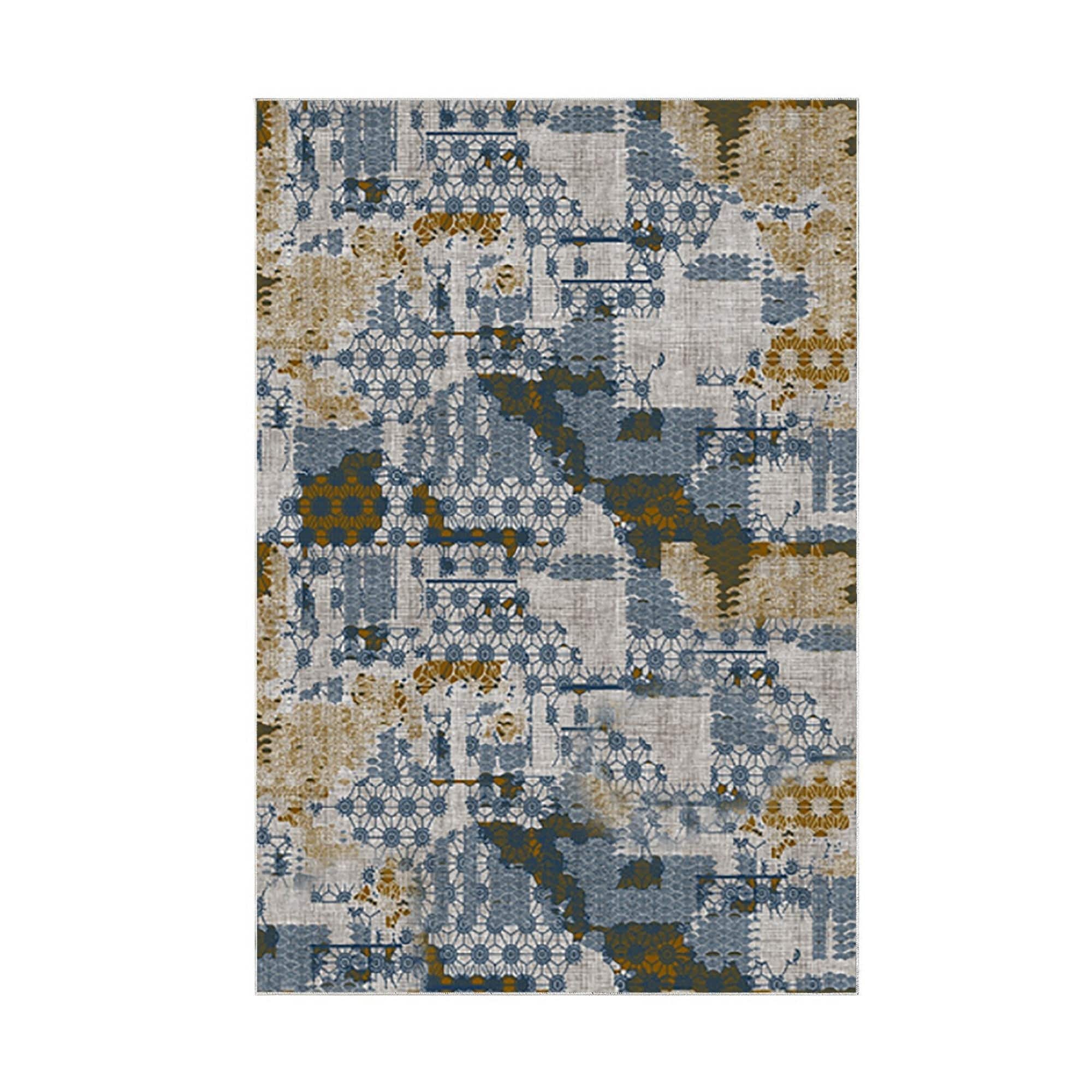 Covor M5015 - V2, 80x120 cm, forma dreptunghiulara, poliester, multicolor