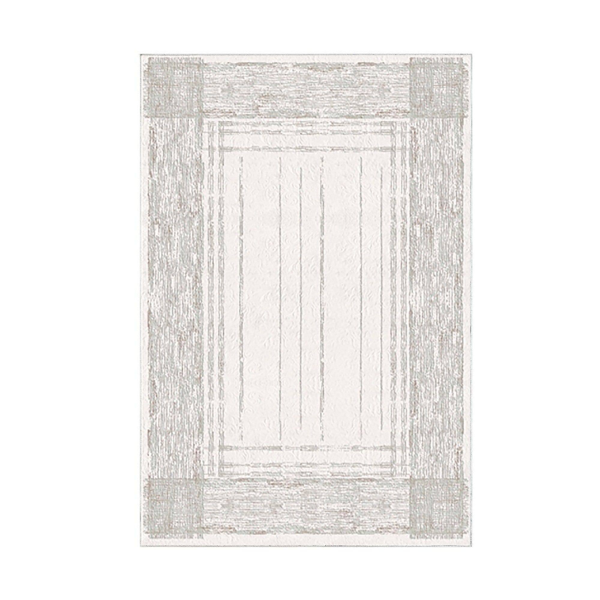 Covor M5076 - V2, 80x120 cm, forma dreptunghiulara, poliester, crem