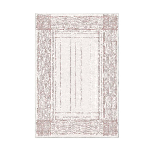 Covor M5076 - V2, 80x120 cm, forma dreptunghiulara, poliester, roz deschis