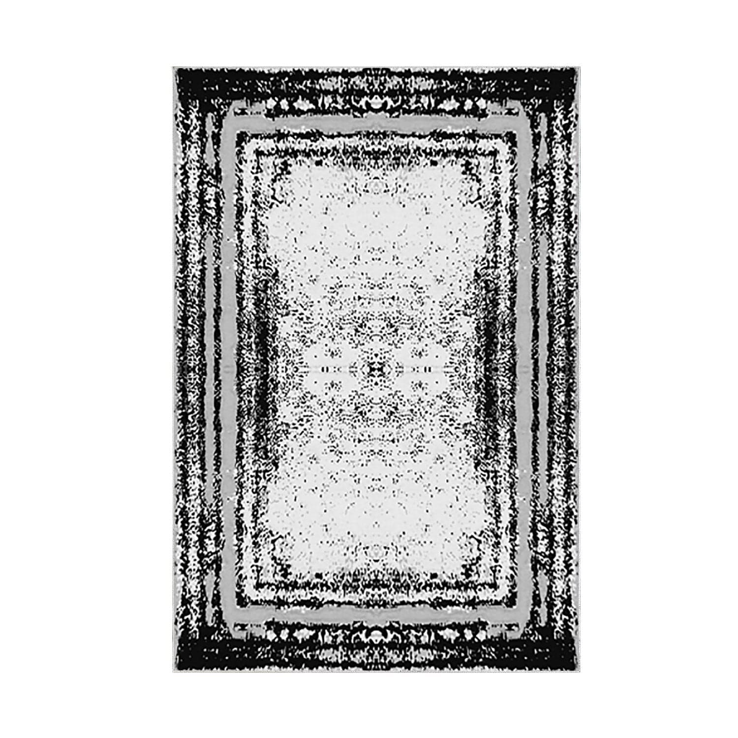 Covor M5121 - V2, 80x120 cm, forma dreptunghiulara, poliester, negru