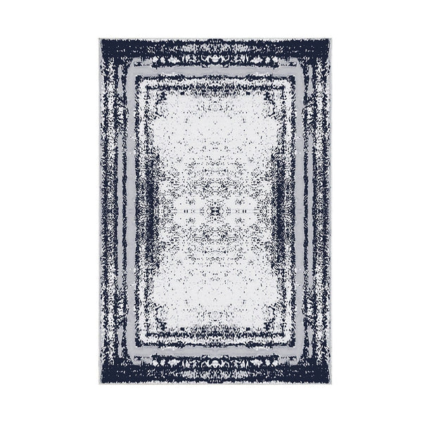 Covor M5132 - V2, 80x120 cm, forma dreptunghiulara, poliester, albastru inchis