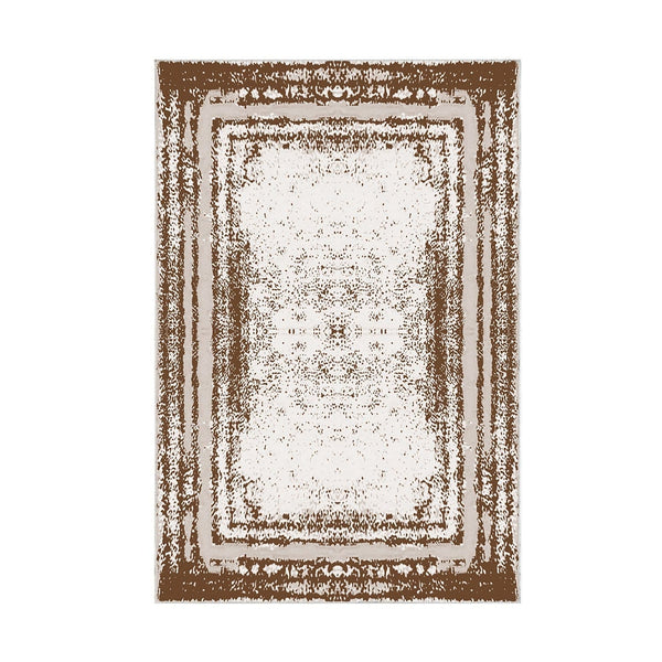 Covor M5132 - V2, 80x120cm,  forma dreptunghiulara, poliester, maro/crem