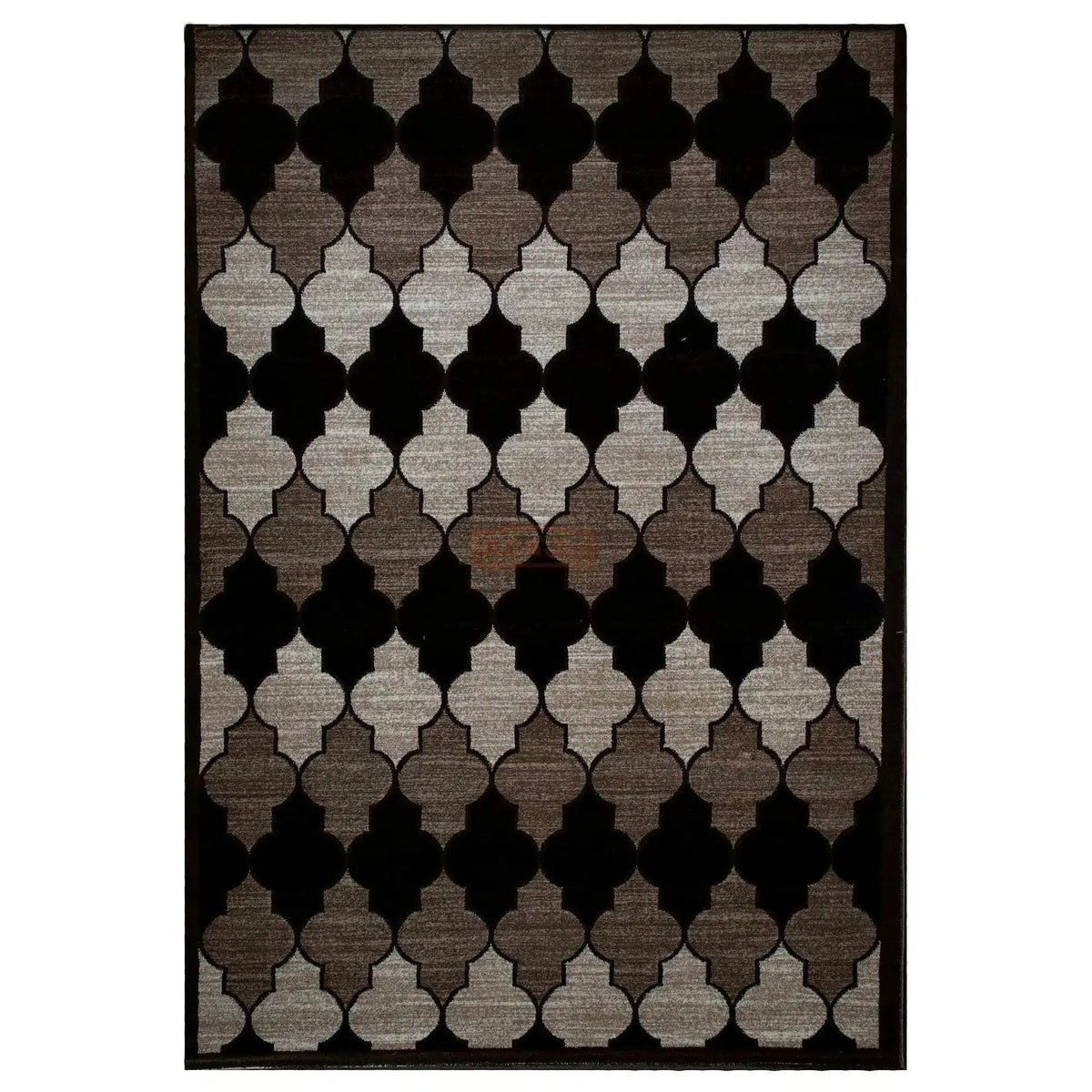 Covor MARINA POIANA LUX, 160x230 cm, forma dreptunghiulara, poliester/polipropilena, negru/maro/crem