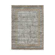 Covor MARMARIS 404, 80x150 cm, forma dreptunghiulara, polipropilena/poliester, gri/auriu