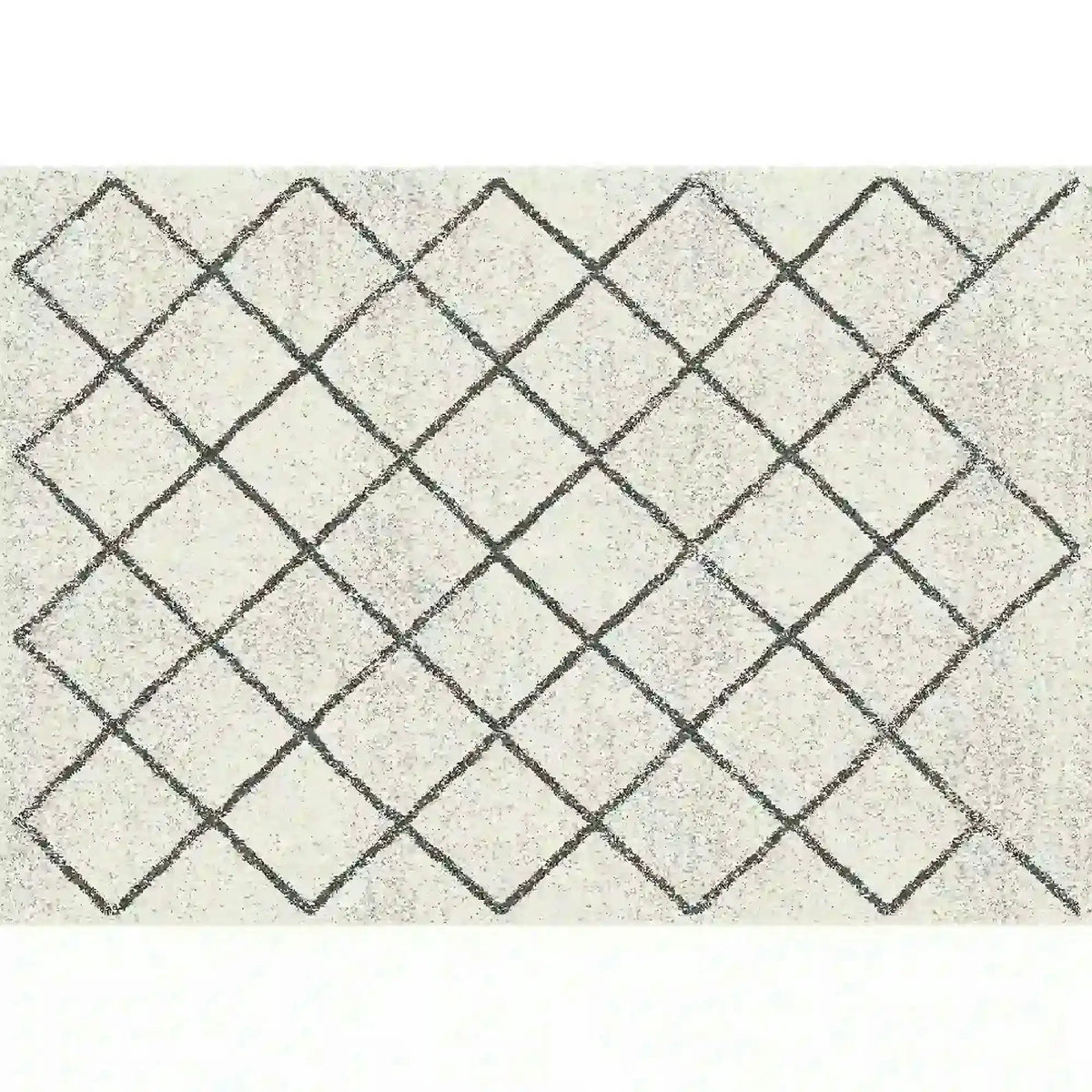 Covor MATES TYP 2, 57x90 cm, forma dreptunghiulara, poliester, bej/negru