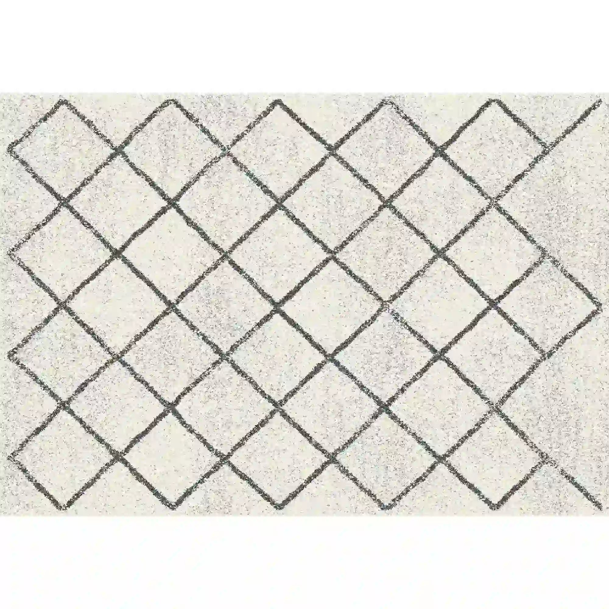 Covor MATES TYP 2, 57x90 cm, forma dreptunghiulara, poliester, bej/negru