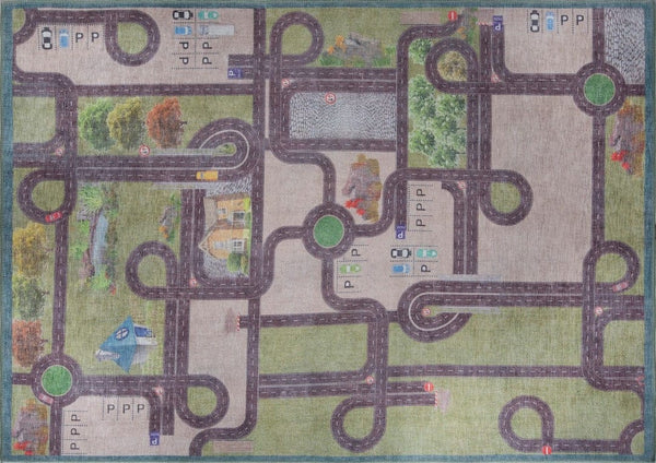 Covor MINOR CHENILLE, 75x150 cm, forma dreptunghiulara, poliester, multicolor, AL 107