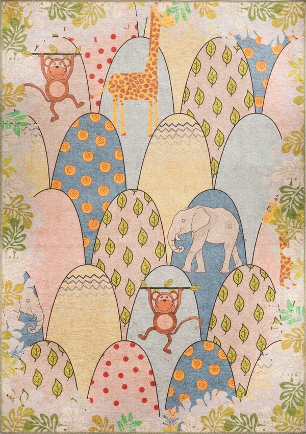 Covor MINOR CHENILLE, 75x150 cm, forma dreptunghiulara, poliester, multicolor, AL 109