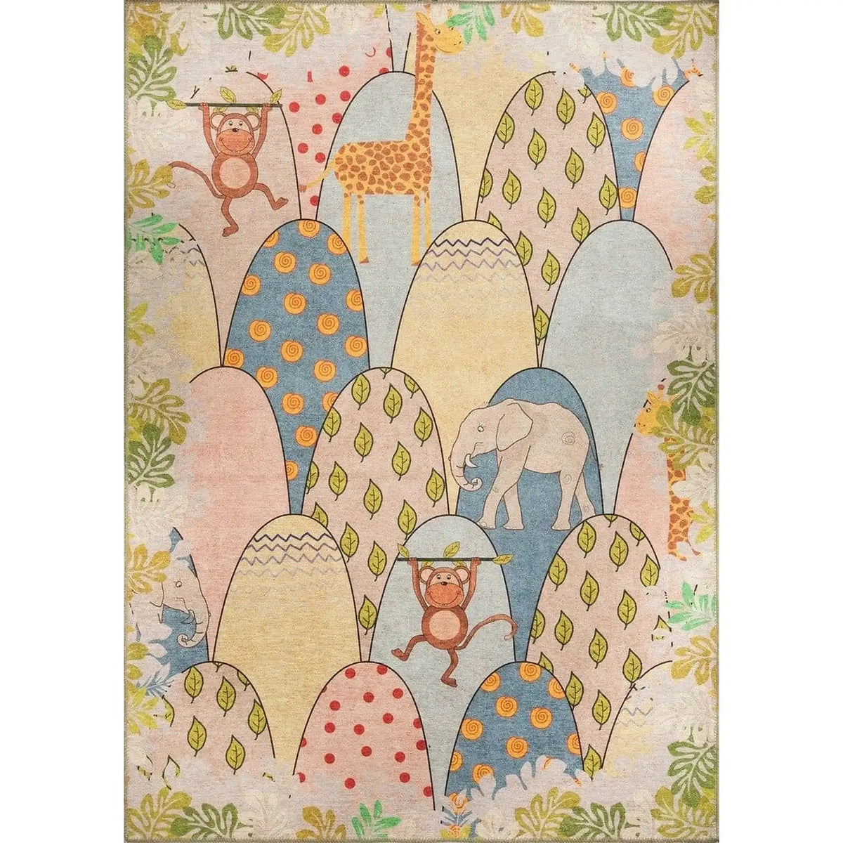 Covor MINOR CHENILLE, 75x150 cm, forma dreptunghiulara, poliester, multicolor, AL 109