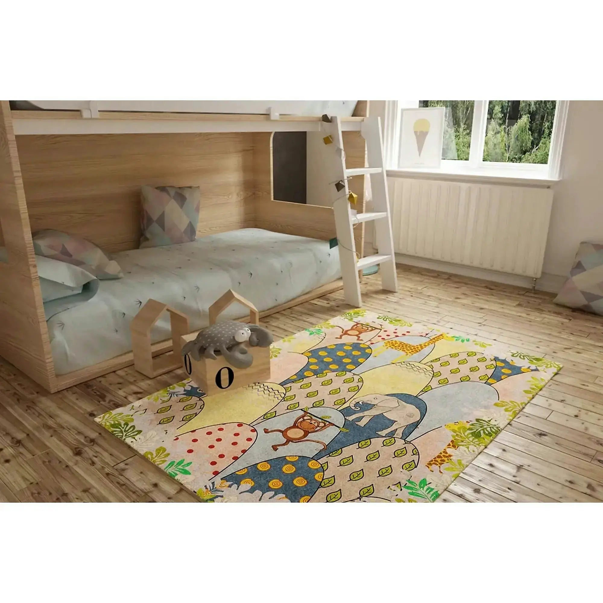 Covor MINOR CHENILLE, 75x150 cm, forma dreptunghiulara, poliester, multicolor, AL 109