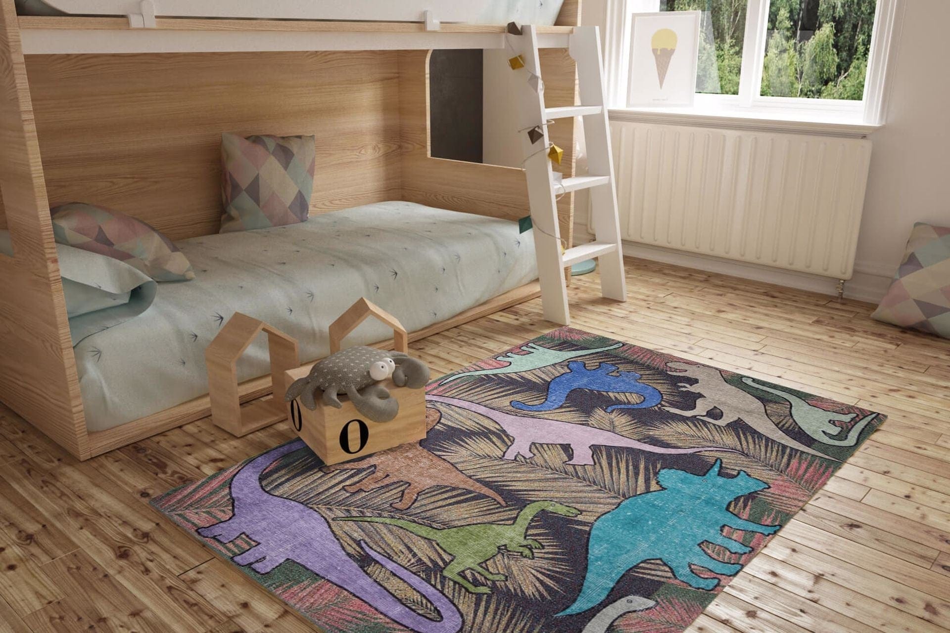 Covor MINOR CHENILLE, 75x150 cm, forma dreptunghiulara, poliester, multicolor, AL 110