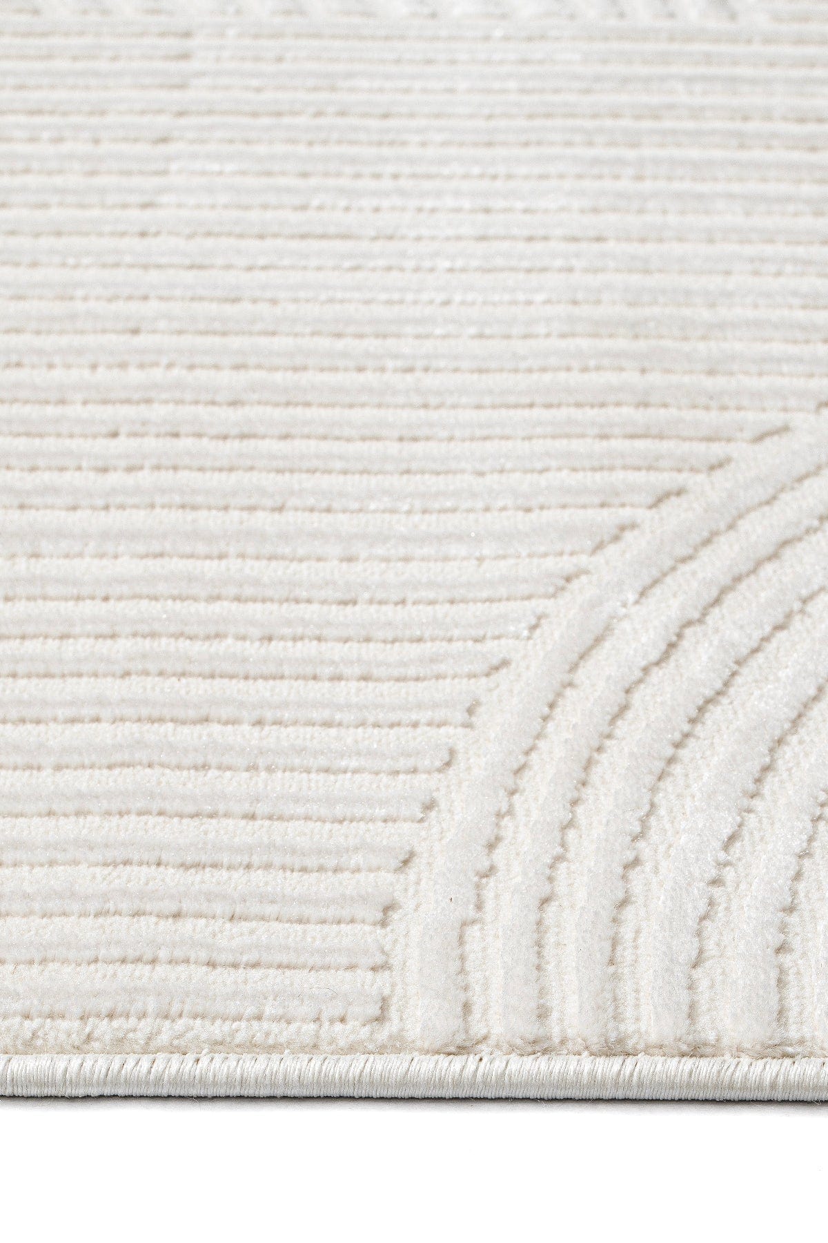 Covor MODA, 80x150 cm, forma dreptunghiulara, poliester, alb, 1100