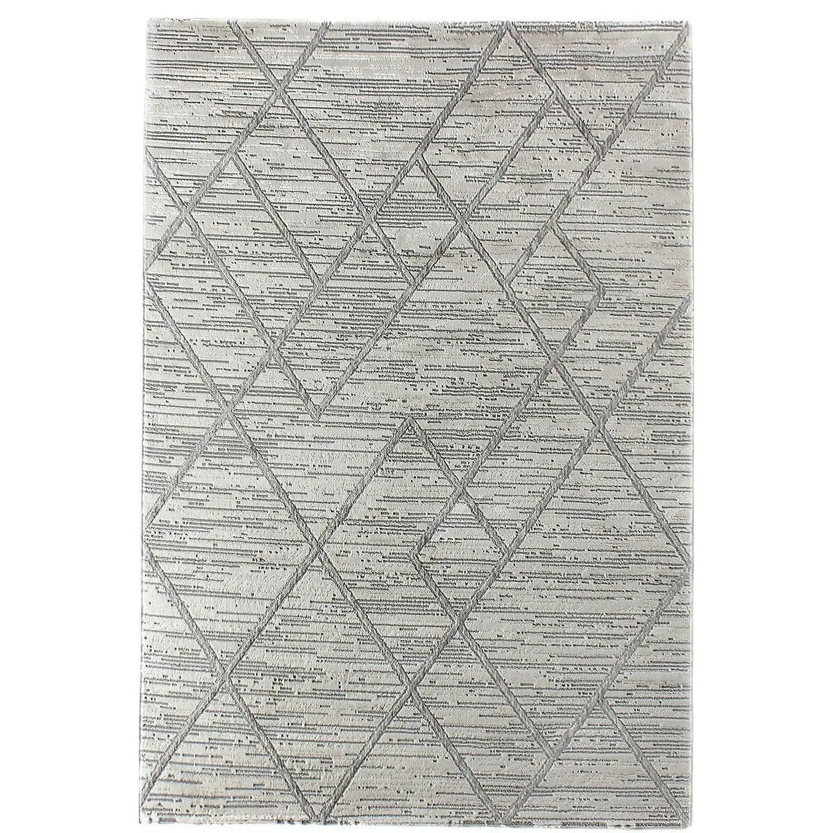 Covor MOTTO, 100x300 cm, forma dreptunghiulara, poliester, gri, 4587