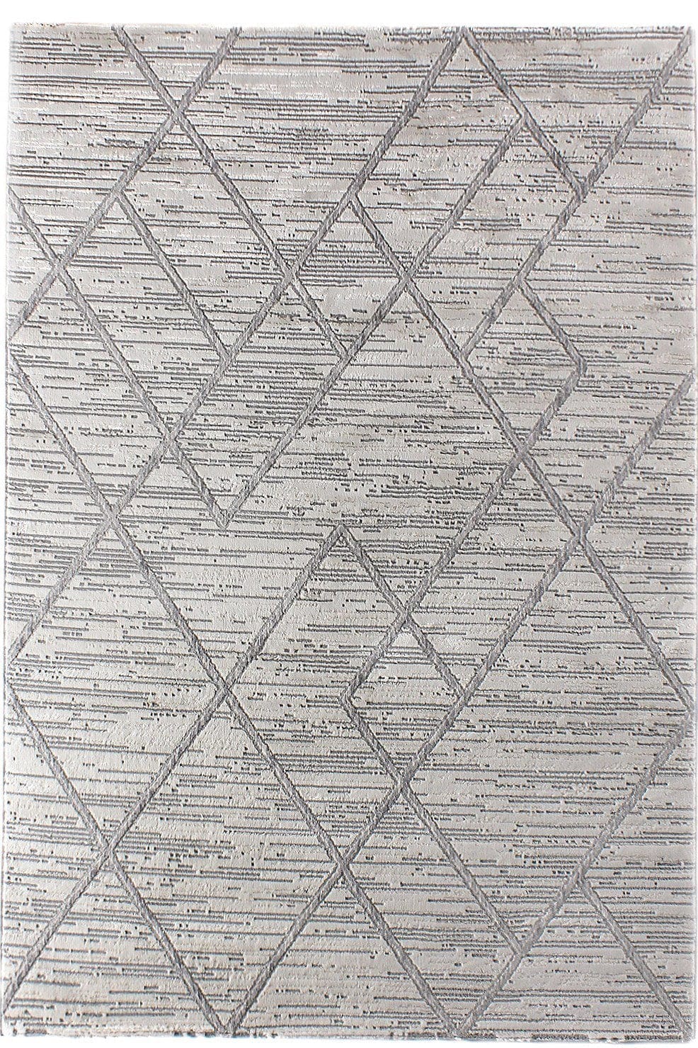 Covor MOTTO, 100x300 cm, forma dreptunghiulara, poliester, gri, 4587