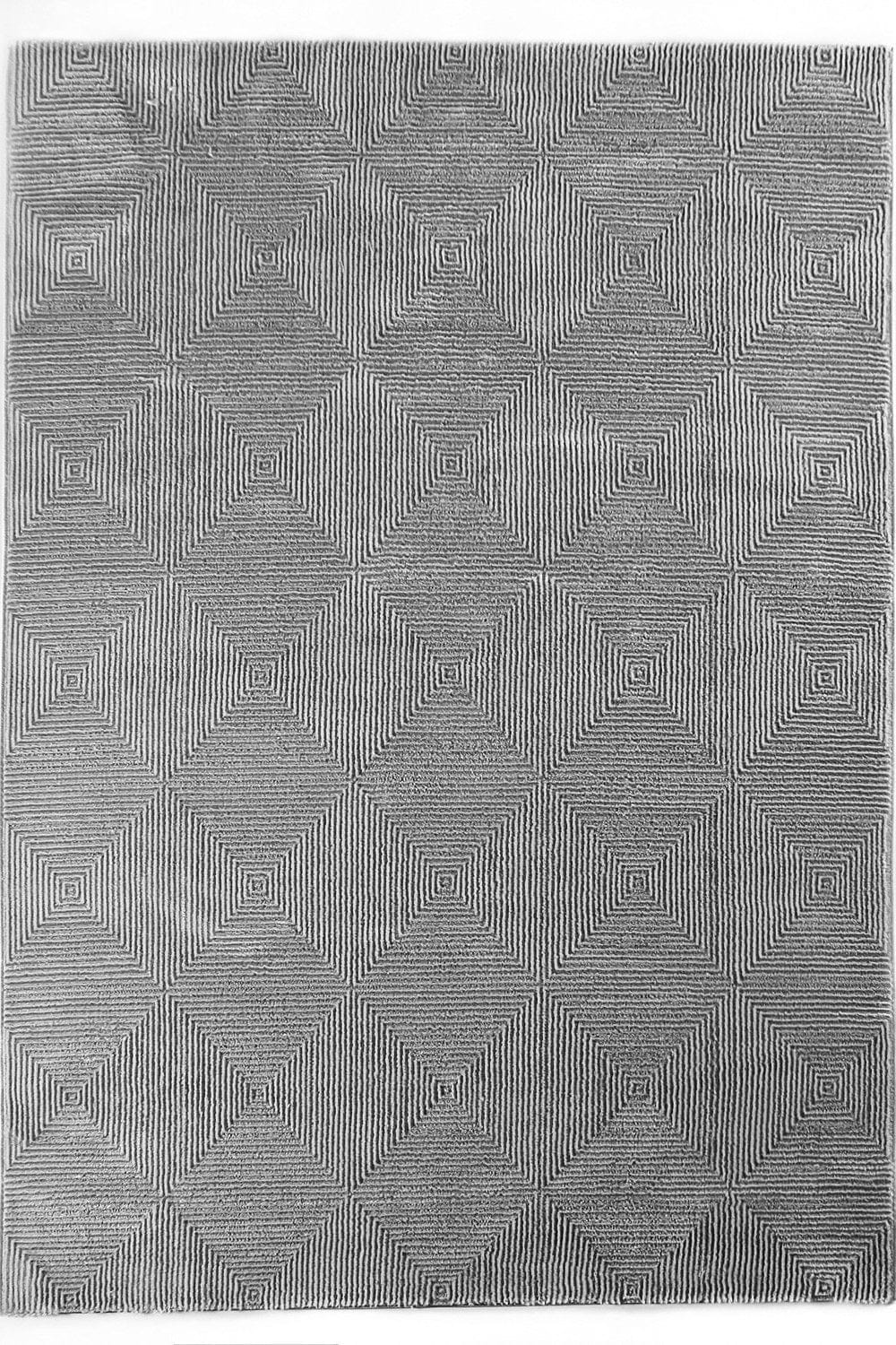 Covor MOTTO, 120x180 cm, forma dreptunghiulara, poliester, gri, 4586