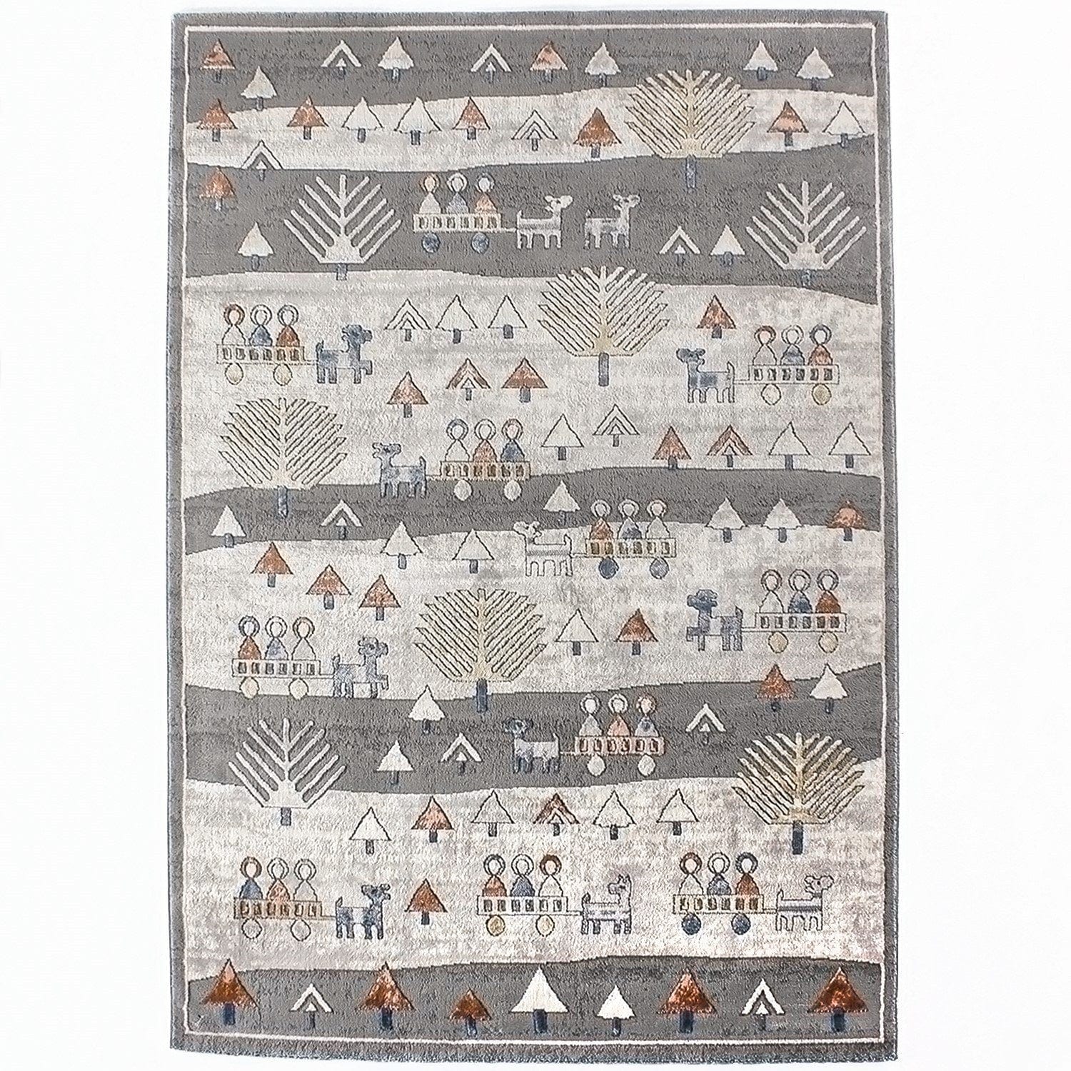 Covor MOTTO, 140x200 cm, forma dreptunghiulara, poliester, multicolor, 4583