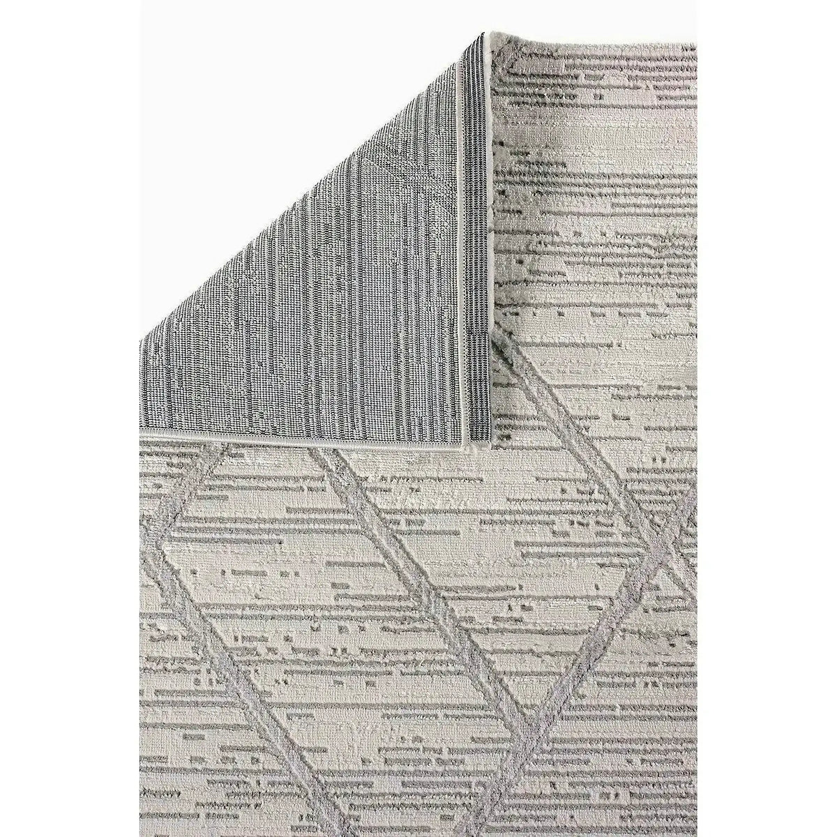 Covor MOTTO, 80x150 cm, forma dreptunghiulara, poliester, gri, 4587