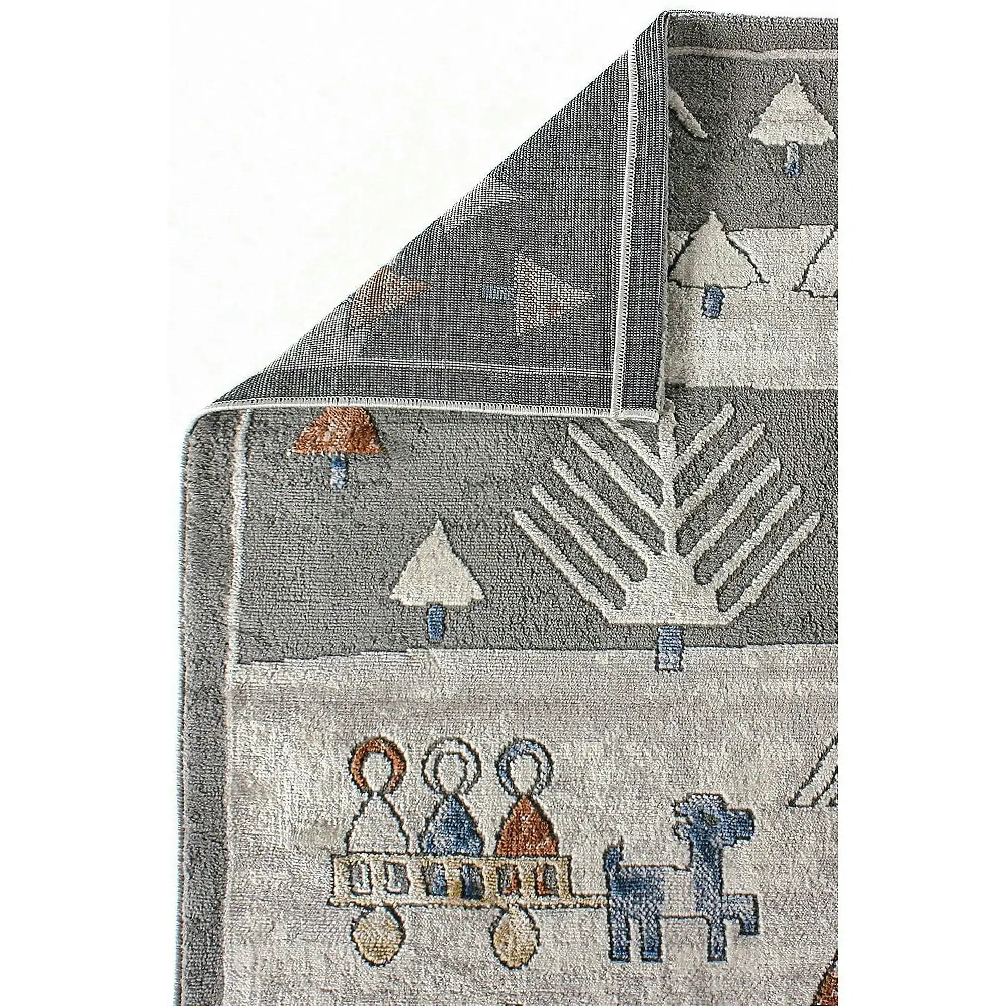Covor MOTTO, 80x150 cm, forma dreptunghiulara, poliester, multicolor, 4583