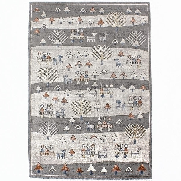 Covor MOTTO, 80x150 cm, forma dreptunghiulara, poliester, multicolor, 4583