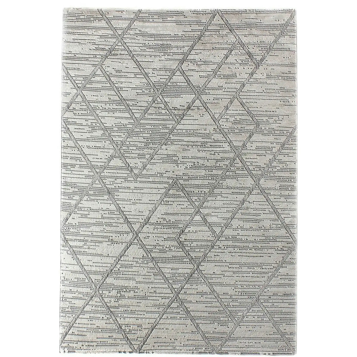 Covor MOTTO, 80x300 cm, forma dreptunghiulara, poliester, gri, 4587