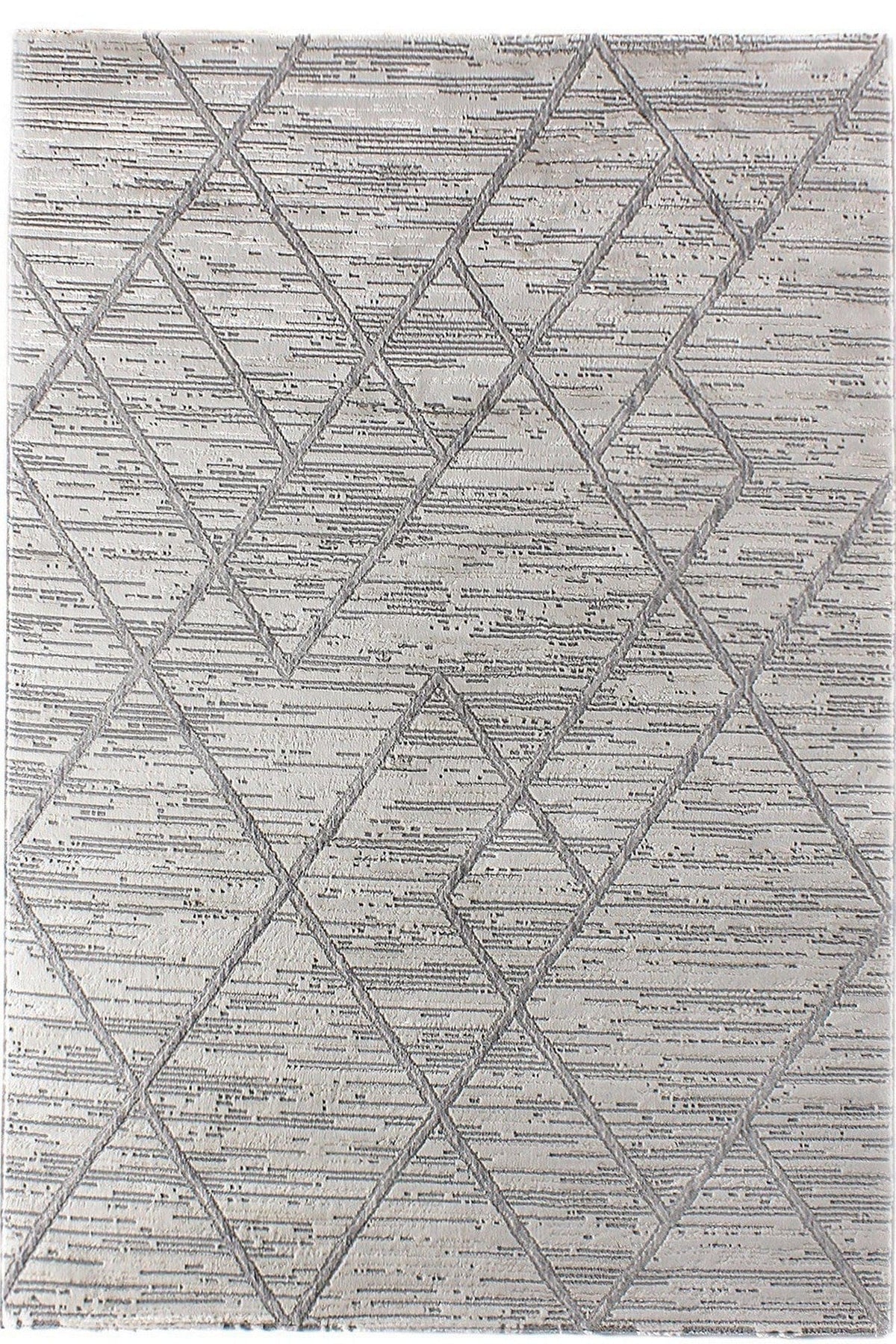 Covor MOTTO, 80x300 cm, forma dreptunghiulara, poliester, gri, 4587