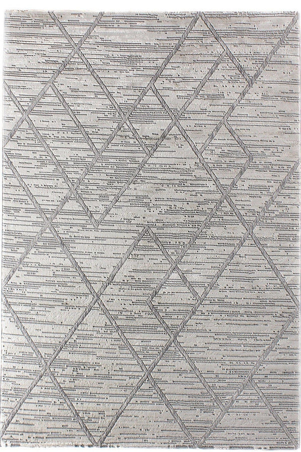 Covor MOTTO, 80x300 cm, forma dreptunghiulara, poliester, gri, 4587