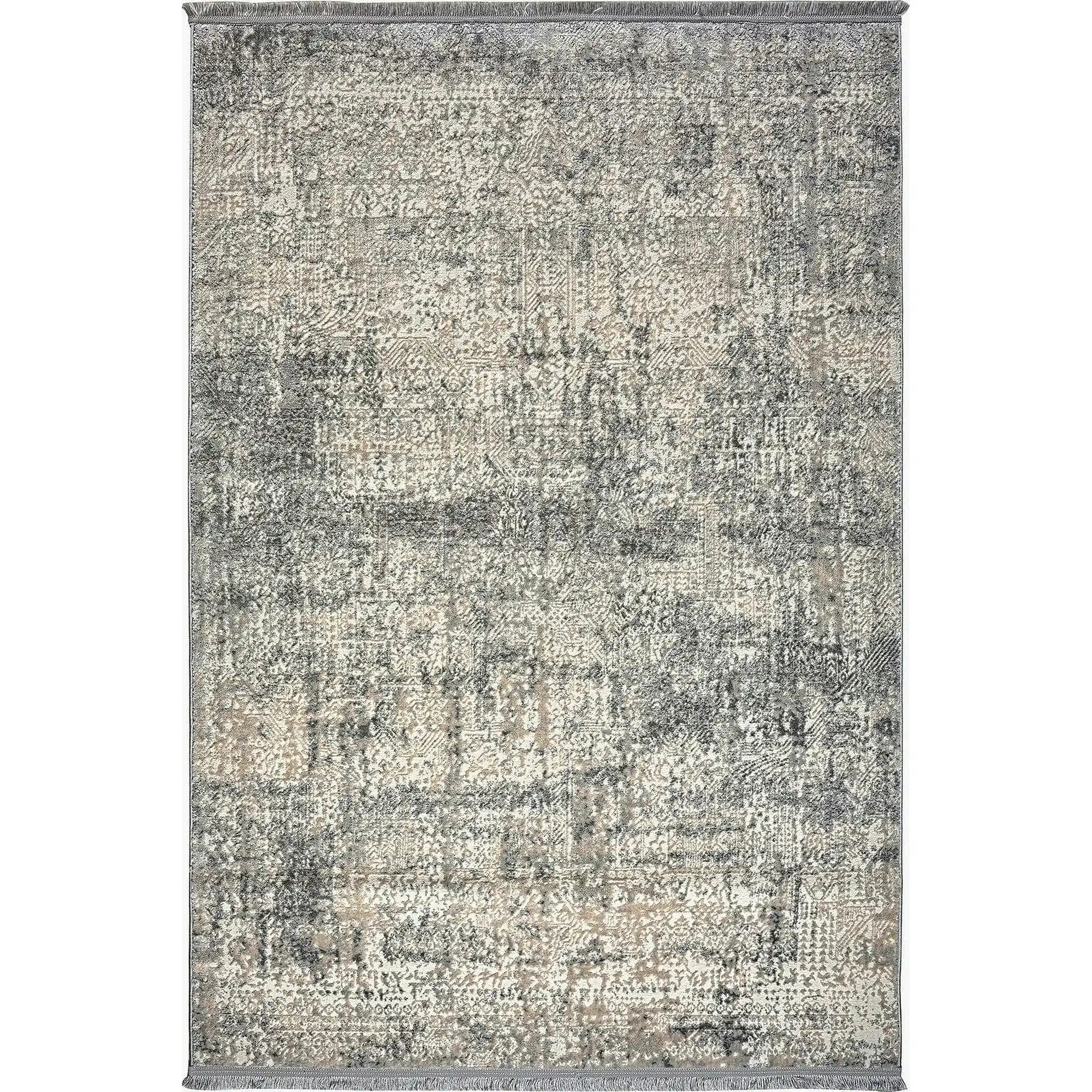 Covor NOTTA, 100x150 cm, forma dreptunghiulara, poliester, gri, 1121