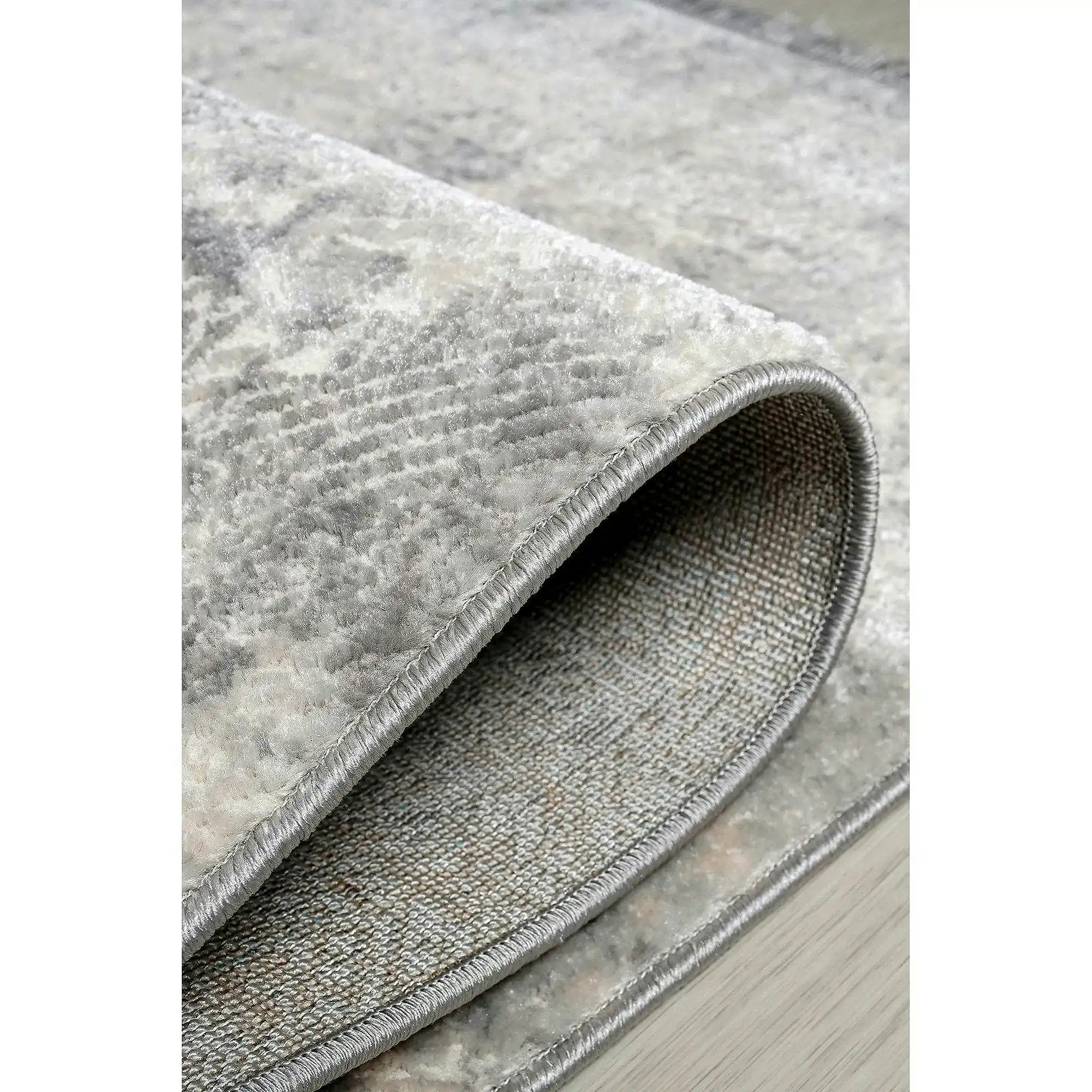 Covor NOTTA, 100x150 cm, forma dreptunghiulara, poliester, gri, 1121