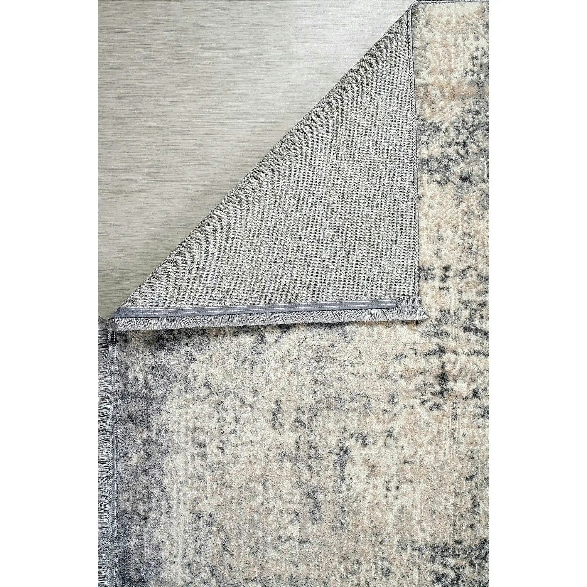Covor NOTTA, 80x150 cm, forma dreptunghiulara, poliester, gri, 1121